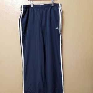 Women's Adidas Navy Striped Pants